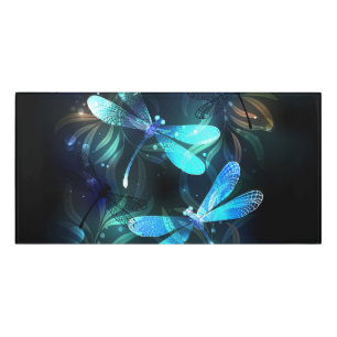 Lake Glowing Dragonflies Door Sign
