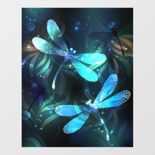 Lake Glowing Dragonflies Floor Decals
