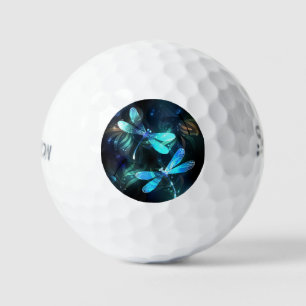 Lake Glowing Dragonflies Golf Balls