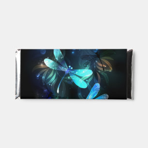 Lake Glowing Dragonflies Hershey Bar Favors