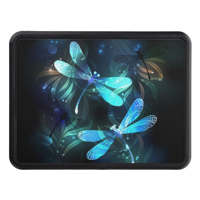 Lake Glowing Dragonflies Hitch Cover (Front)