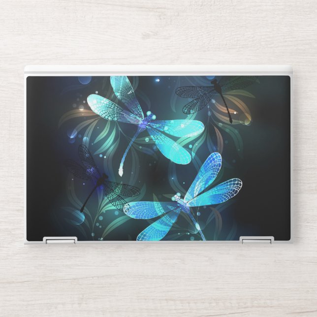 Lake Glowing Dragonflies HP Laptop Skin (Front)