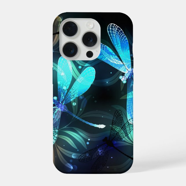 Lake Glowing Dragonflies iPhone Case (Back)
