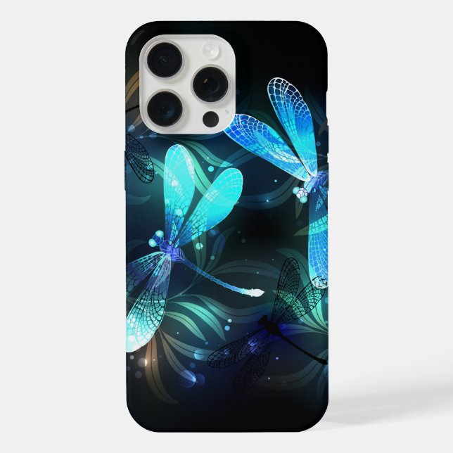 Lake Glowing Dragonflies Iphone Case (Back)