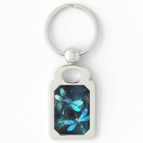 Lake Glowing Dragonflies Keychain