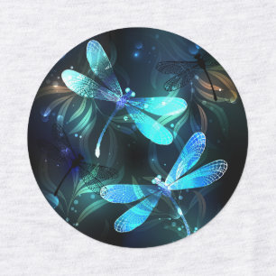 Lake Glowing Dragonflies Kids' Labels