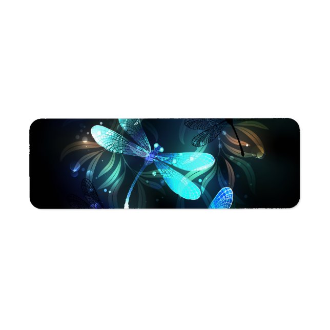 Lake Glowing Dragonflies Label (Front)