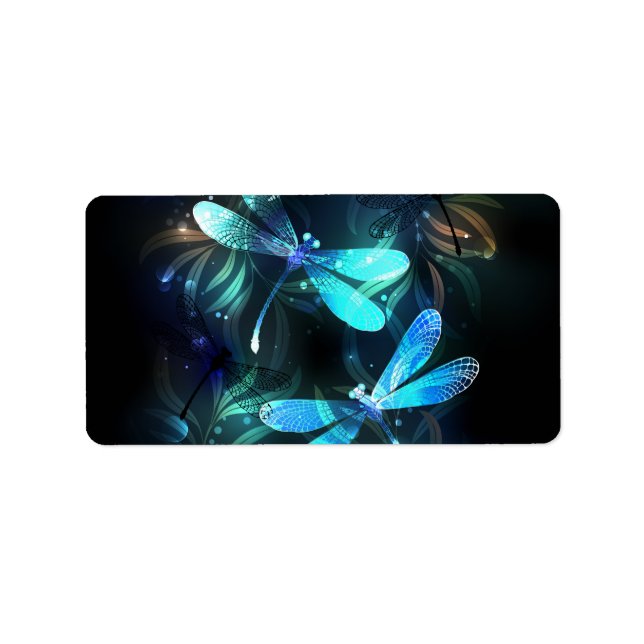 Lake Glowing Dragonflies Label (Front)