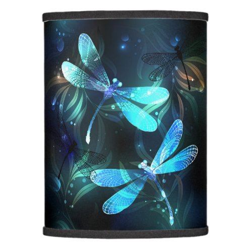 Lake Glowing Dragonflies Lamp Shade