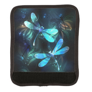 Lake Glowing Dragonflies Luggage Handle Wrap