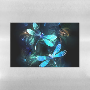 Lake Glowing Dragonflies Magnetic Dry Erase Sheet
