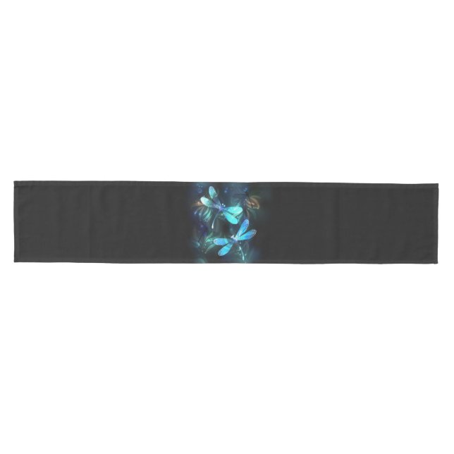 Lake Glowing Dragonflies Medium Table Runner (Horizontal)