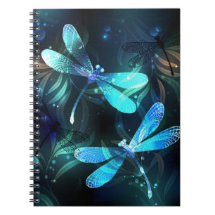 Lake Glowing Dragonflies Notebook