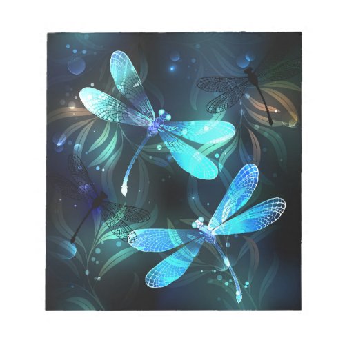 Lake Glowing Dragonflies Notepad