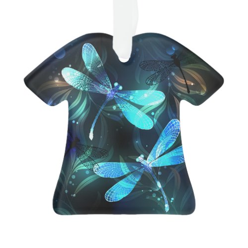 Lake Glowing Dragonflies Ornament