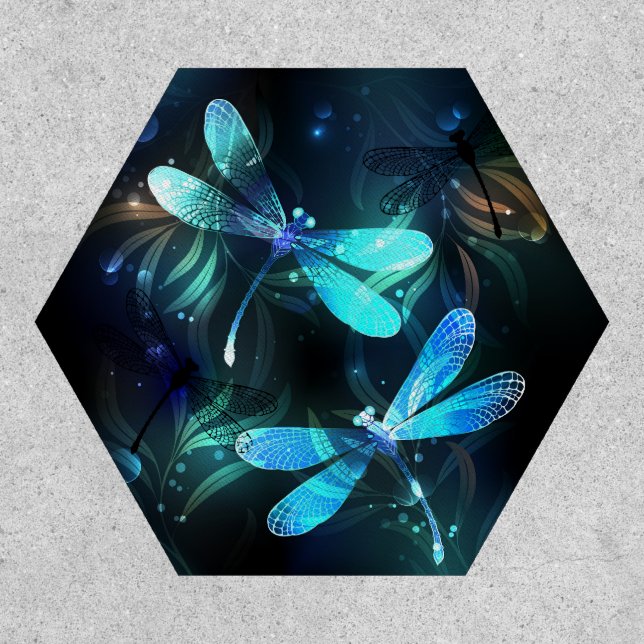 Lake Glowing Dragonflies Patch (Front)