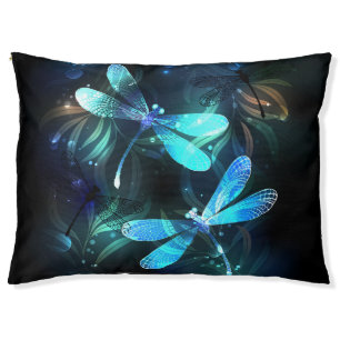 Lake Glowing Dragonflies Pet Bed