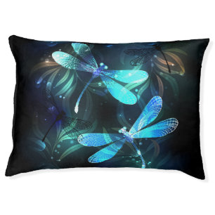 Lake Glowing Dragonflies Pet Bed