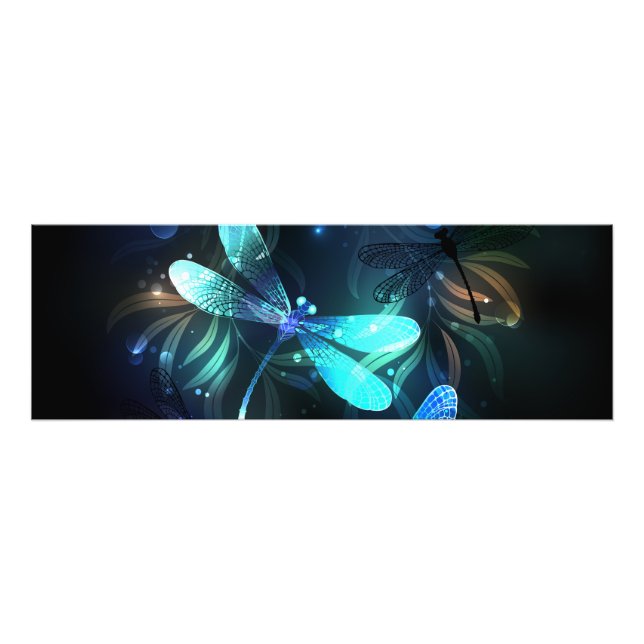 Lake Glowing Dragonflies Photo Print (Front)