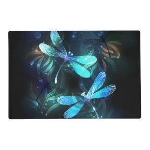 Lake Glowing Dragonflies Placemat