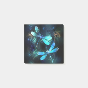 Lake Glowing Dragonflies Post-it Notes