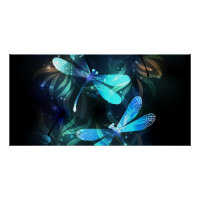 Lake Glowing Dragonflies