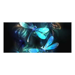 Lake Glowing Dragonflies Rack Card