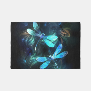 Lake Glowing Dragonflies Rug