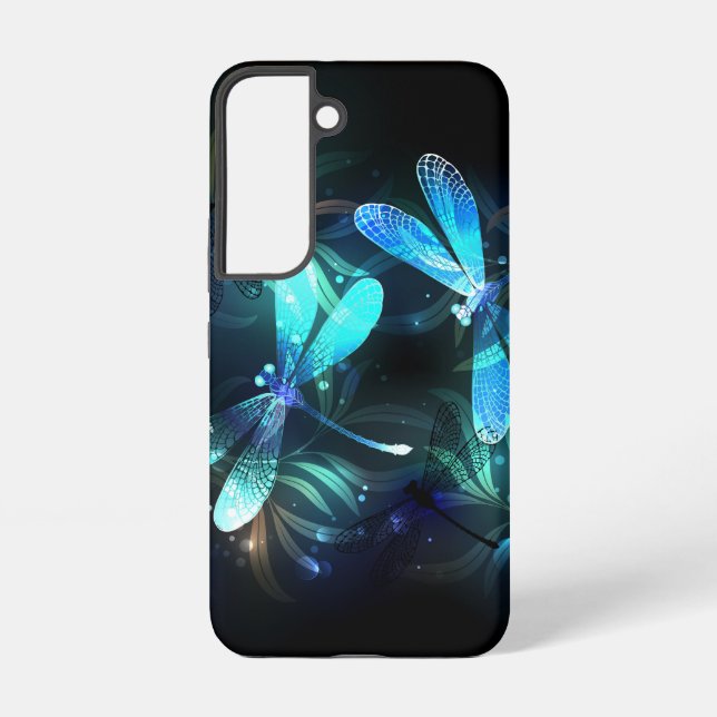 Lake Glowing Dragonflies Samsung Galaxy Case (Back)