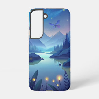 Lake Glowing Dragonflies Samsung Galaxy Case