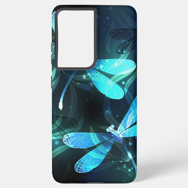Lake Glowing Dragonflies Samsung Galaxy Case (Back)