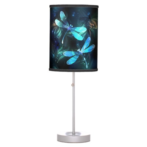 Lake Glowing Dragonflies Table Lamp