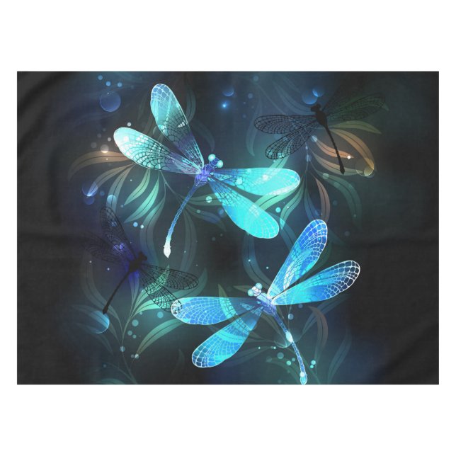 Lake Glowing Dragonflies Tablecloth (Front (Horizontal))