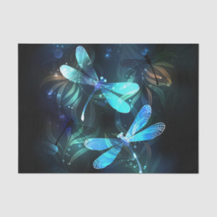 Lake Glowing Dragonflies Tissue Paper