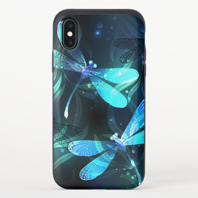 Lake Glowing Dragonflies Uncommon iPhone Case (Back)