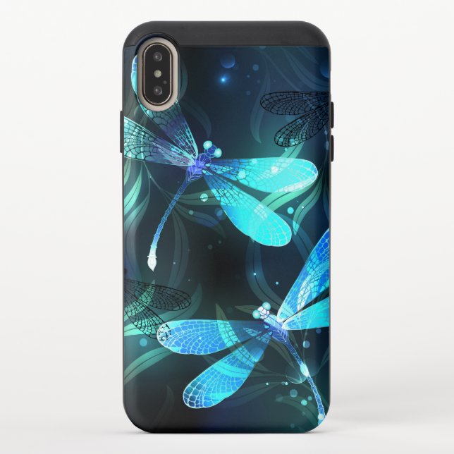 Lake Glowing Dragonflies Uncommon iPhone Case (Back)
