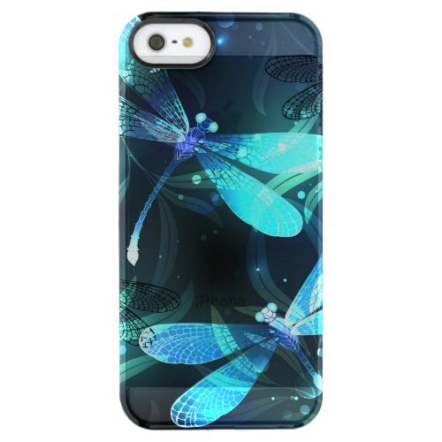 Lake Glowing Dragonflies Clear iPhone SE55s Case