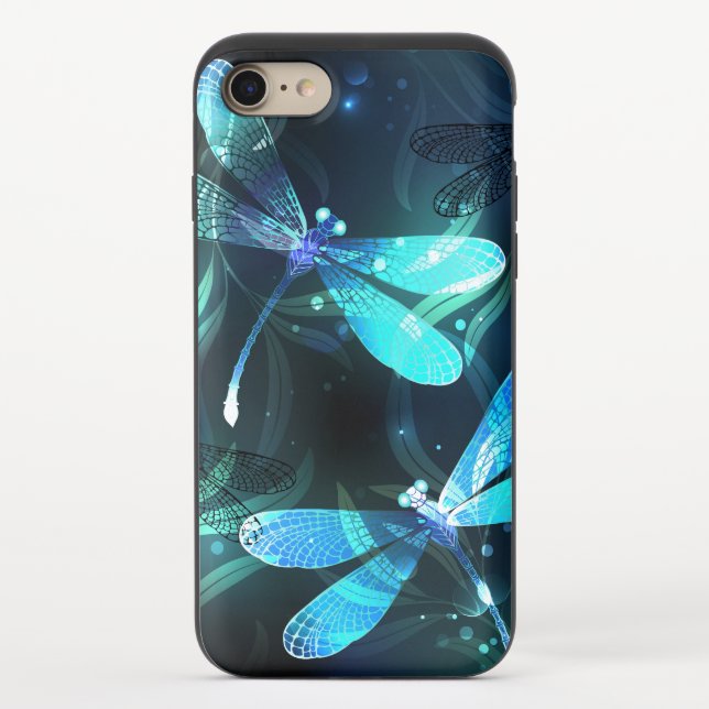 Lake Glowing Dragonflies Uncommon iPhone Case (Back)