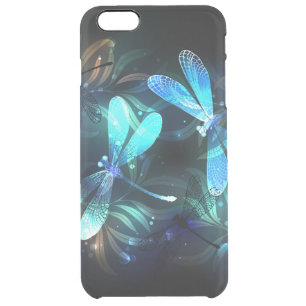 Lake Glowing Dragonflies Clear iPhone 6 Plus Case