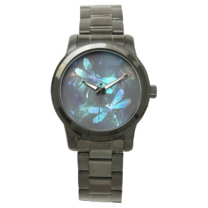 Lake Glowing Dragonflies Watch