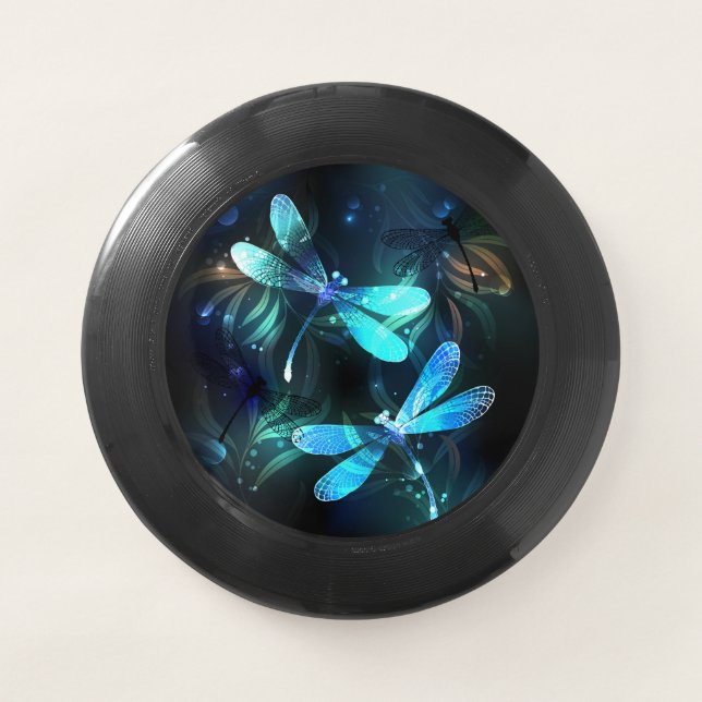 Lake Glowing Dragonflies Wham-O Frisbee (Front)