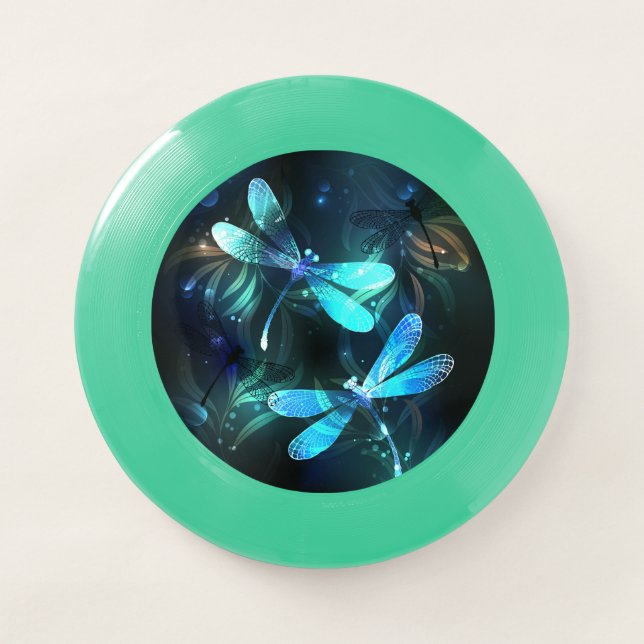Lake Glowing Dragonflies Wham-O Frisbee (Front)