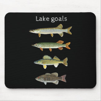 Lake Goals Fishing Musky Pike Walleye Small Mouth Mouse Pad