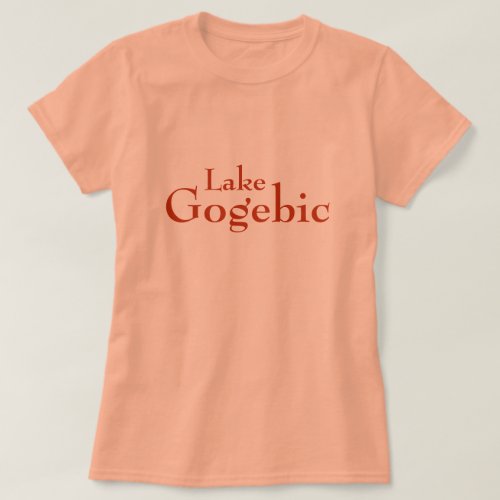 Lake Gogebic Michigan T_Shirt