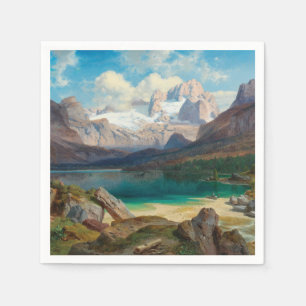 Lake Gosau With A View Of The Dachstein Massif Napkins
