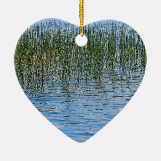 Lake Grasses Ceramic Ornament