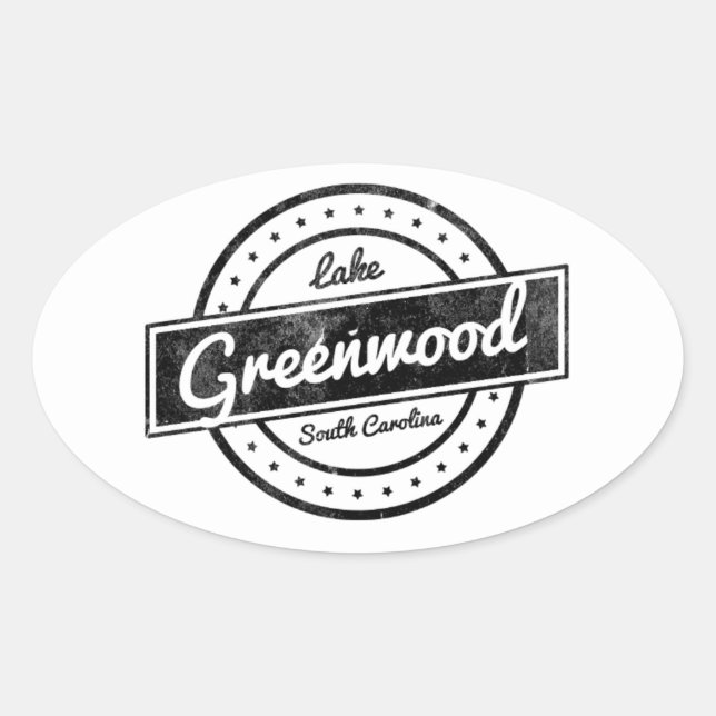 Lake Greenwood Oval Sticker (Front)