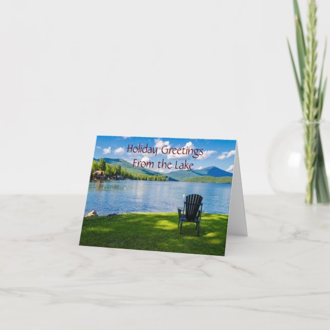 **LAKE GREETINGS** FOR CHRISTMAS & NEW YEAR CARD (Front)