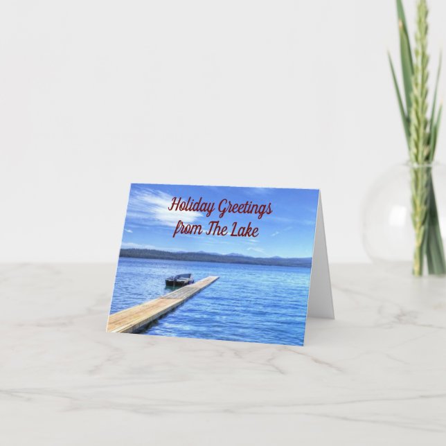 **LAKE GREETINGS** FOR CHRISTMAS & NEW YEAR CARD (Front)