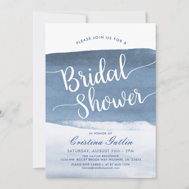 Lake Harbor Fog | Bridal Shower Invitation (Front)